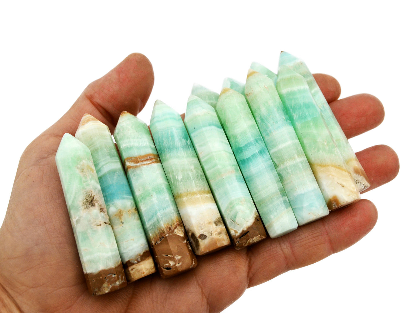 Caribbean Calcite Point Crystal (55mm - 60mm)