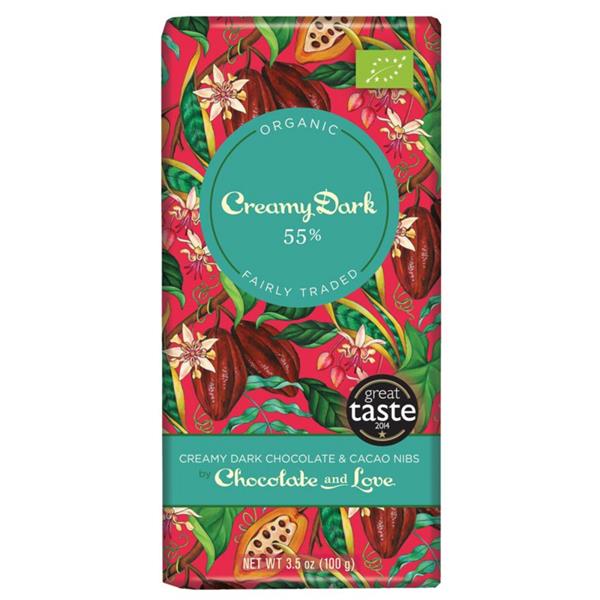Chocolate and Love - Creamy Dark Chocolate with Nibs