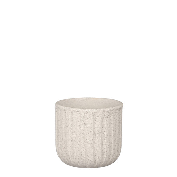 Ceramic Dante pot round Off White