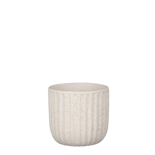 Ceramic Dante pot round Off White