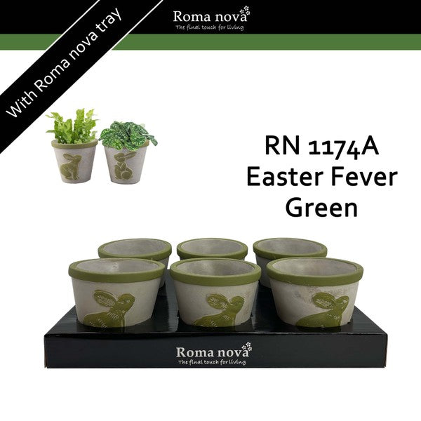 Ceramic Easter Fever Green 11cm