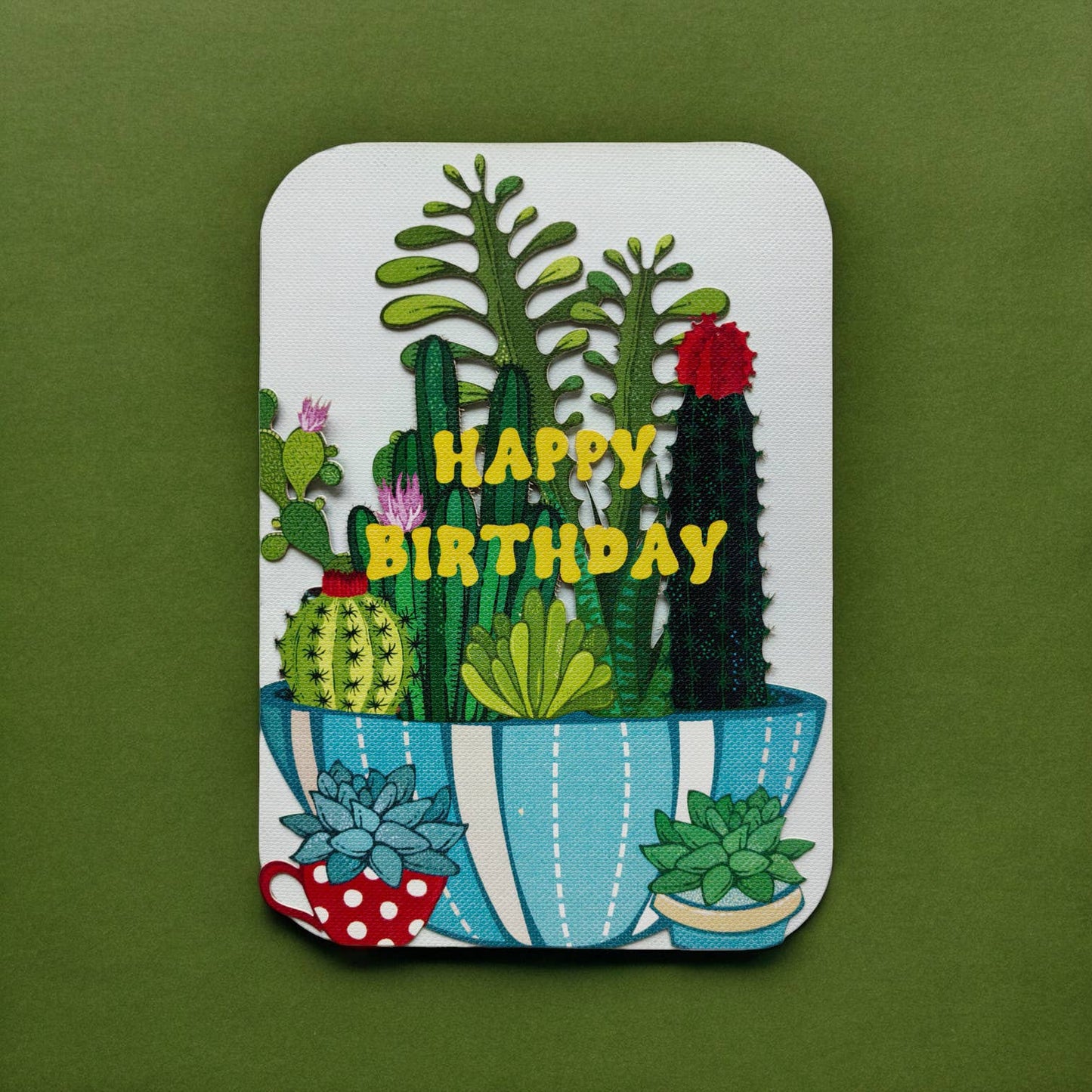 Original paper cut card - AL221