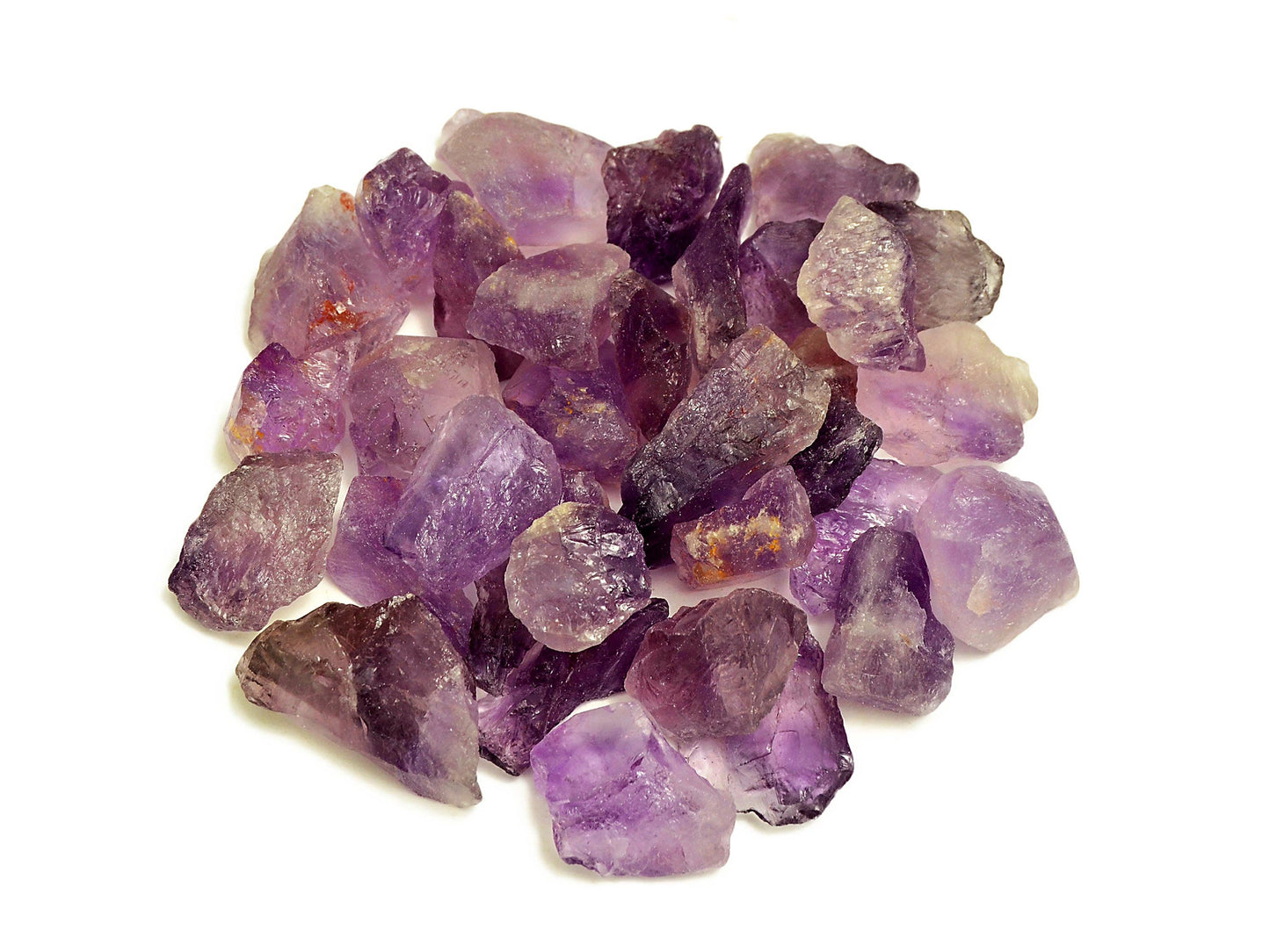 Raw Amethyst Crystal (Brazil) - (250g Lot) - (14-16 Pcs)