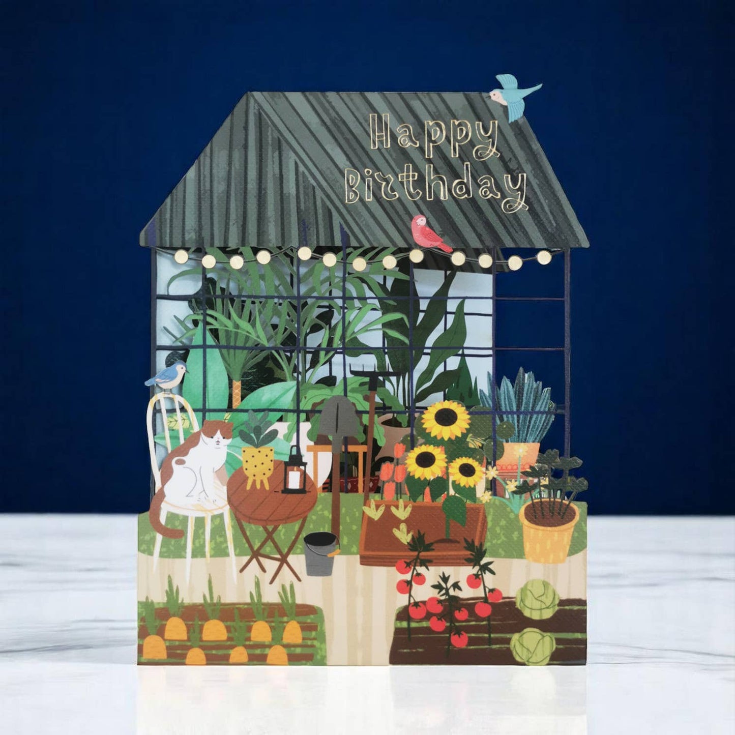 AL266 Exquisite Floral Birthday Card