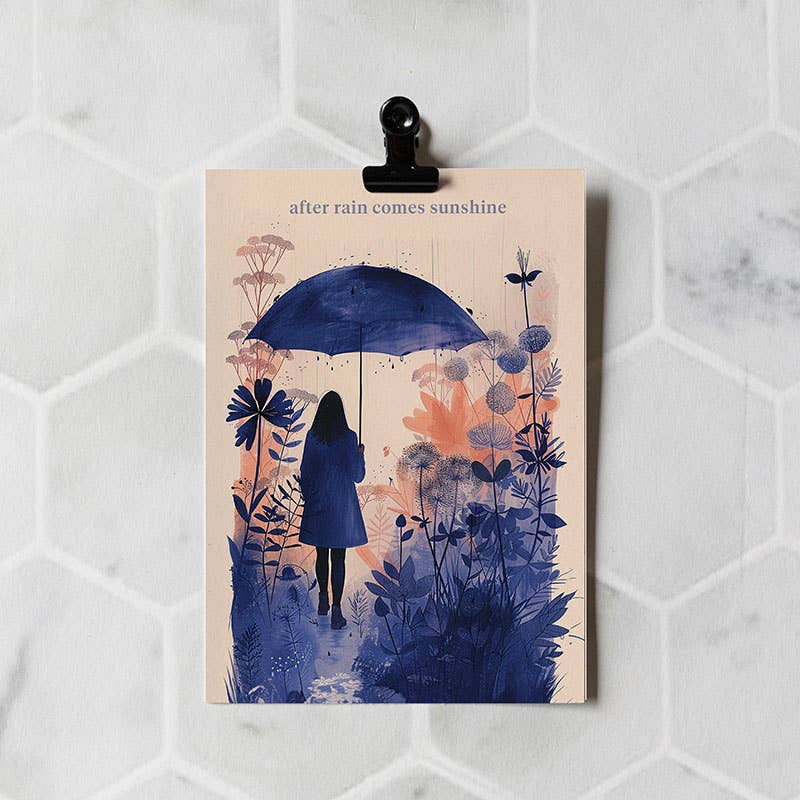 After rain comes sunshine | Encouragement Friendship Card