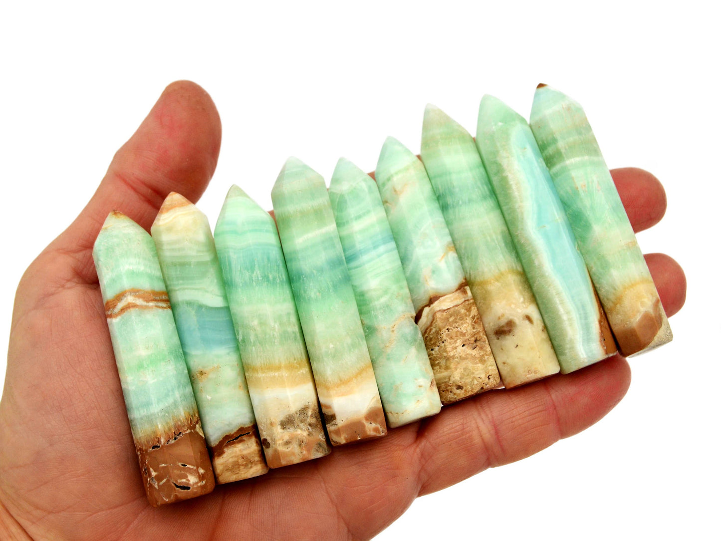 Caribbean Calcite Point Crystal (55mm - 60mm)