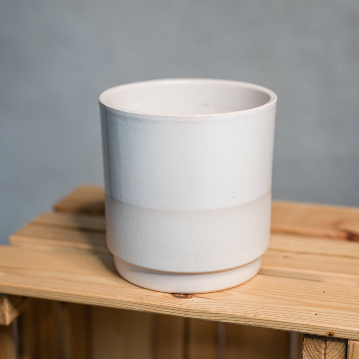 Pot Juliette White Matt & Shinny 13cm