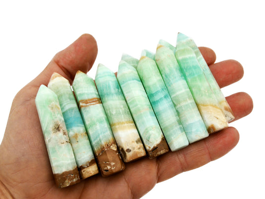 Caribbean Calcite Point Crystal (55mm - 60mm)