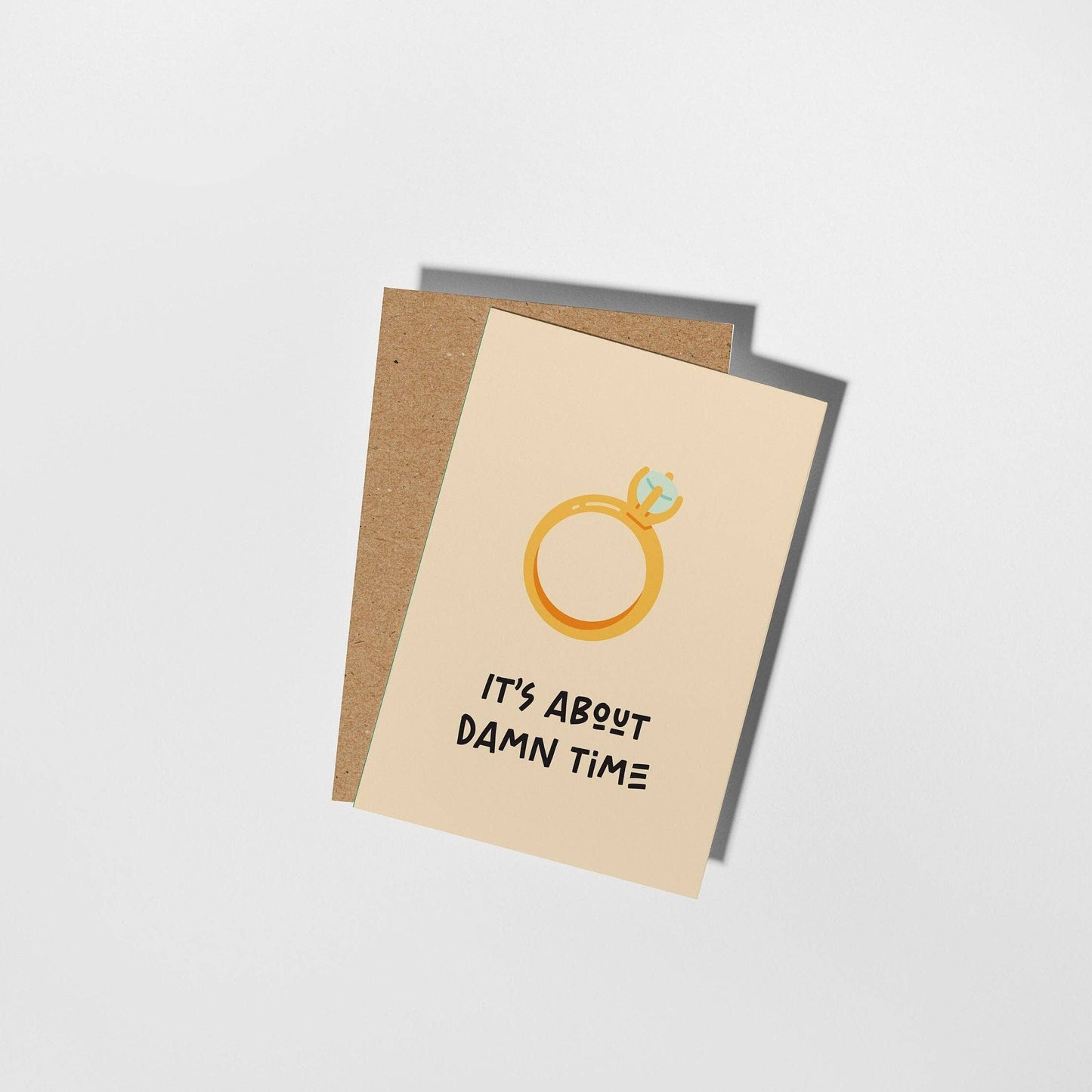 It's About Time Engagement Card