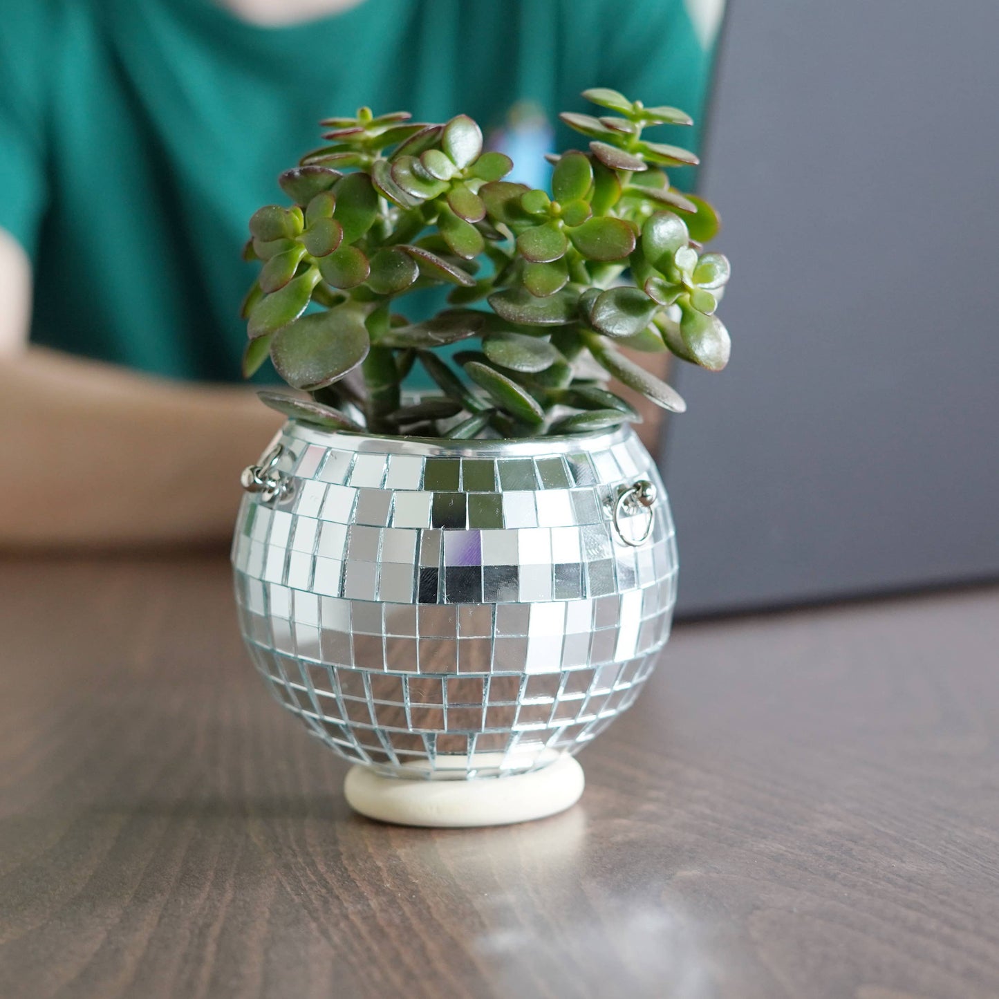 Disco Ball Hanging Planter (4in)