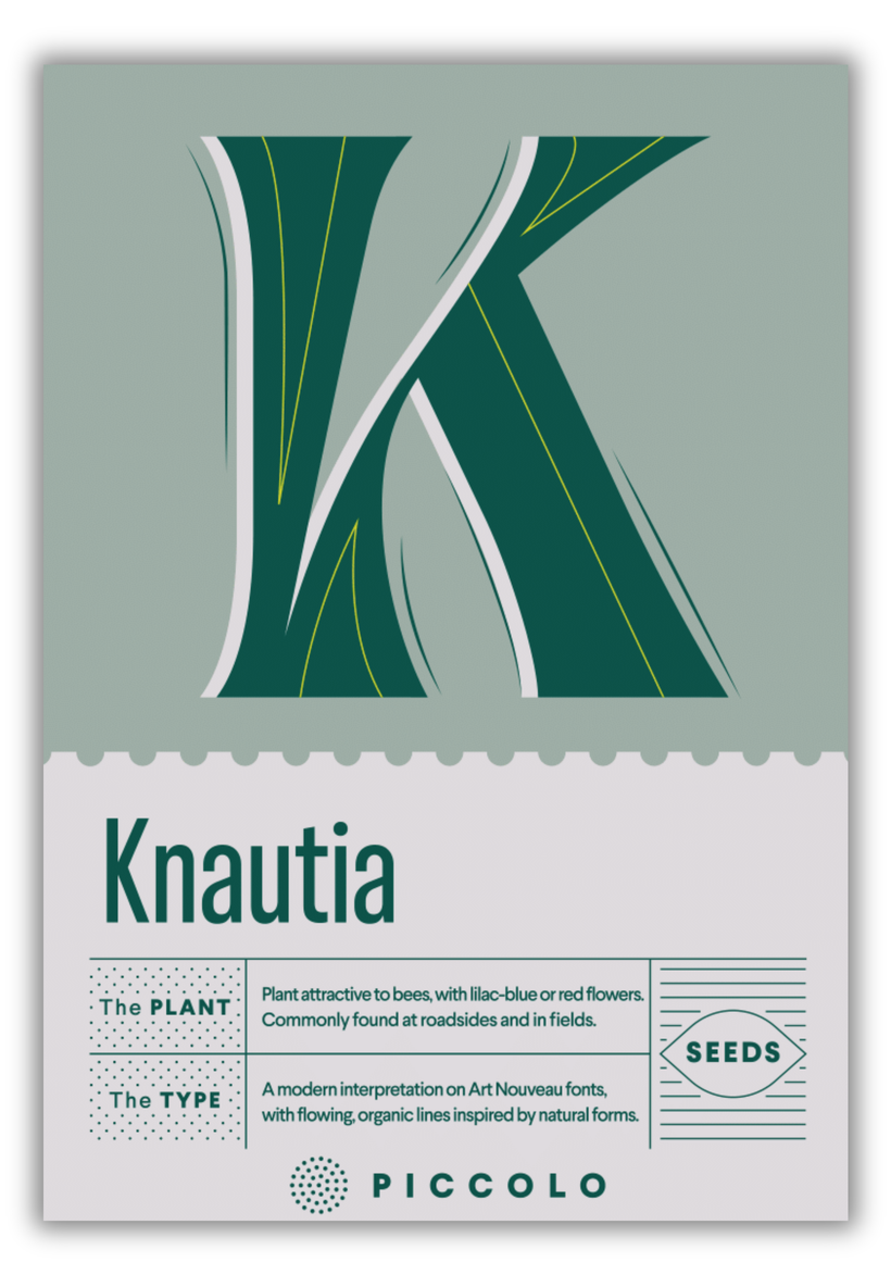 Flower Seeds Botanical Alphabet Collection