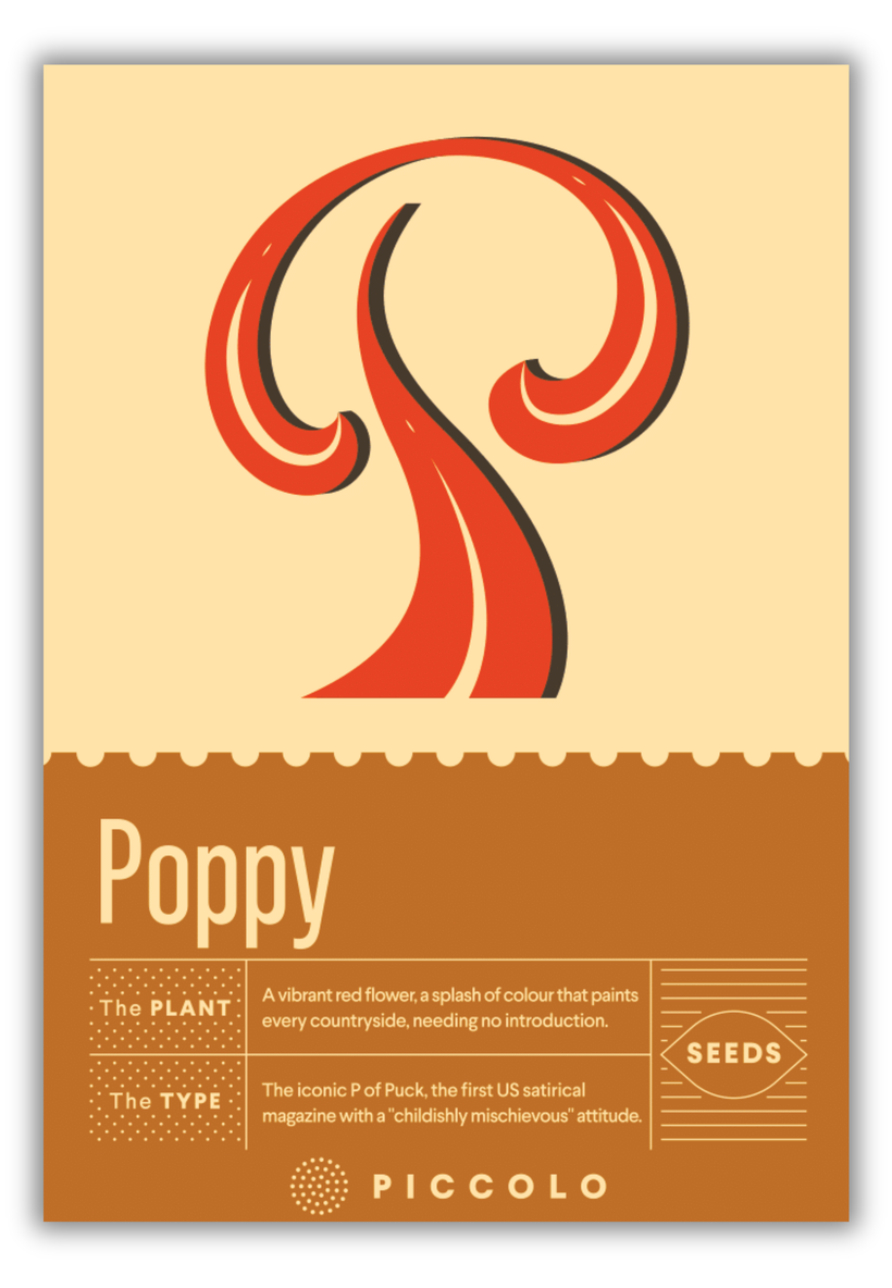 Flower Seeds Botanical Alphabet Collection