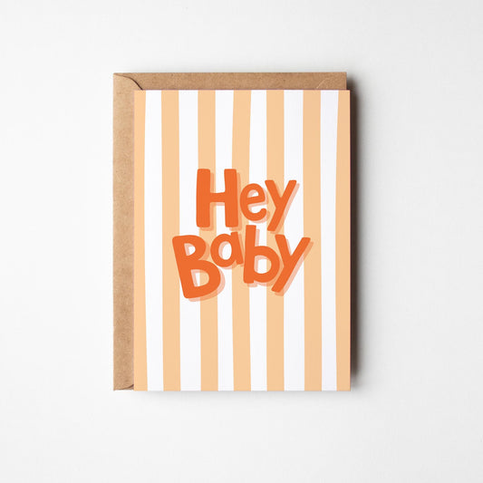 Hey Baby New Baby Card