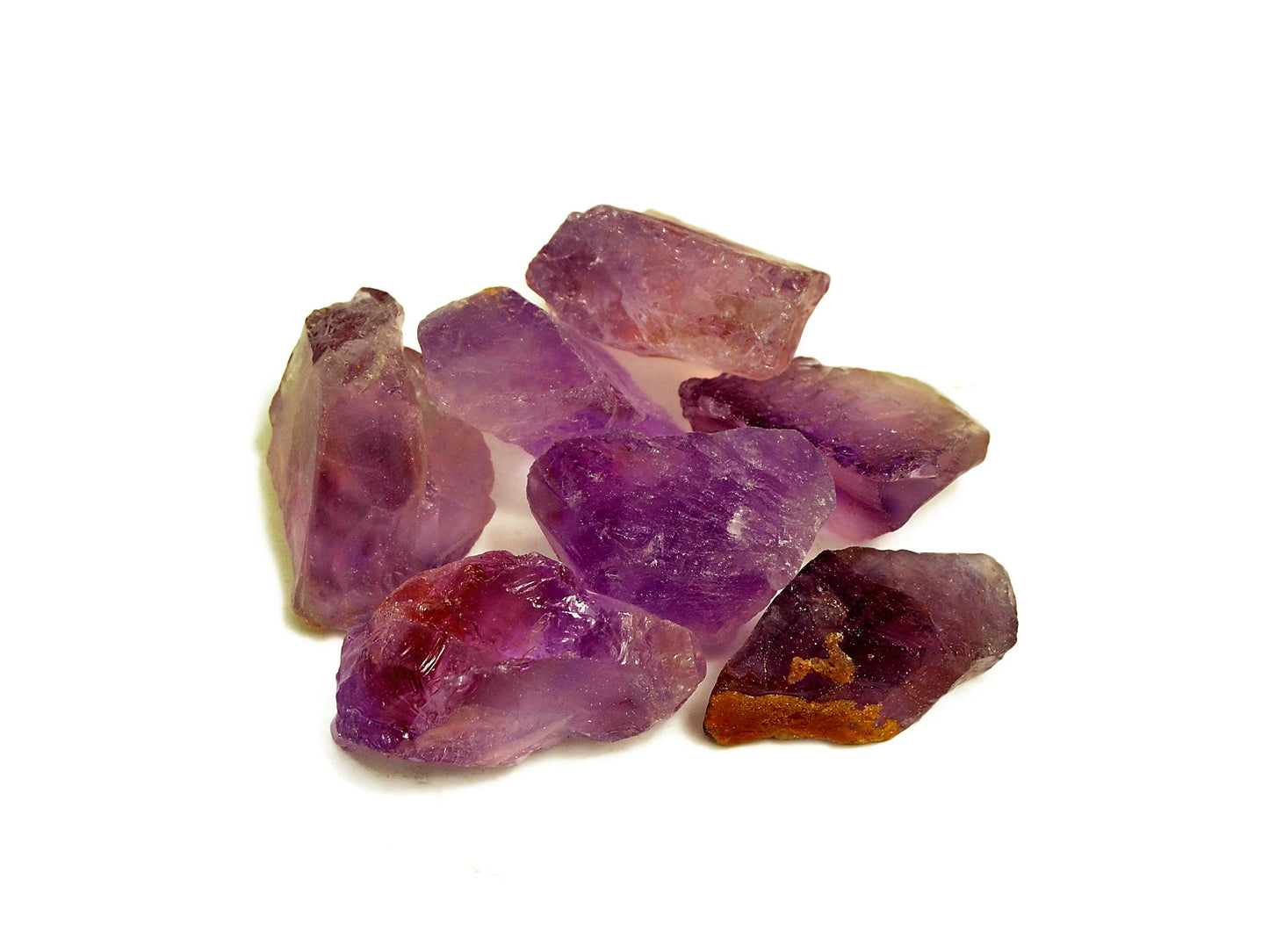 Raw Amethyst Crystal (Brazil) - (250g Lot) - (14-16 Pcs)