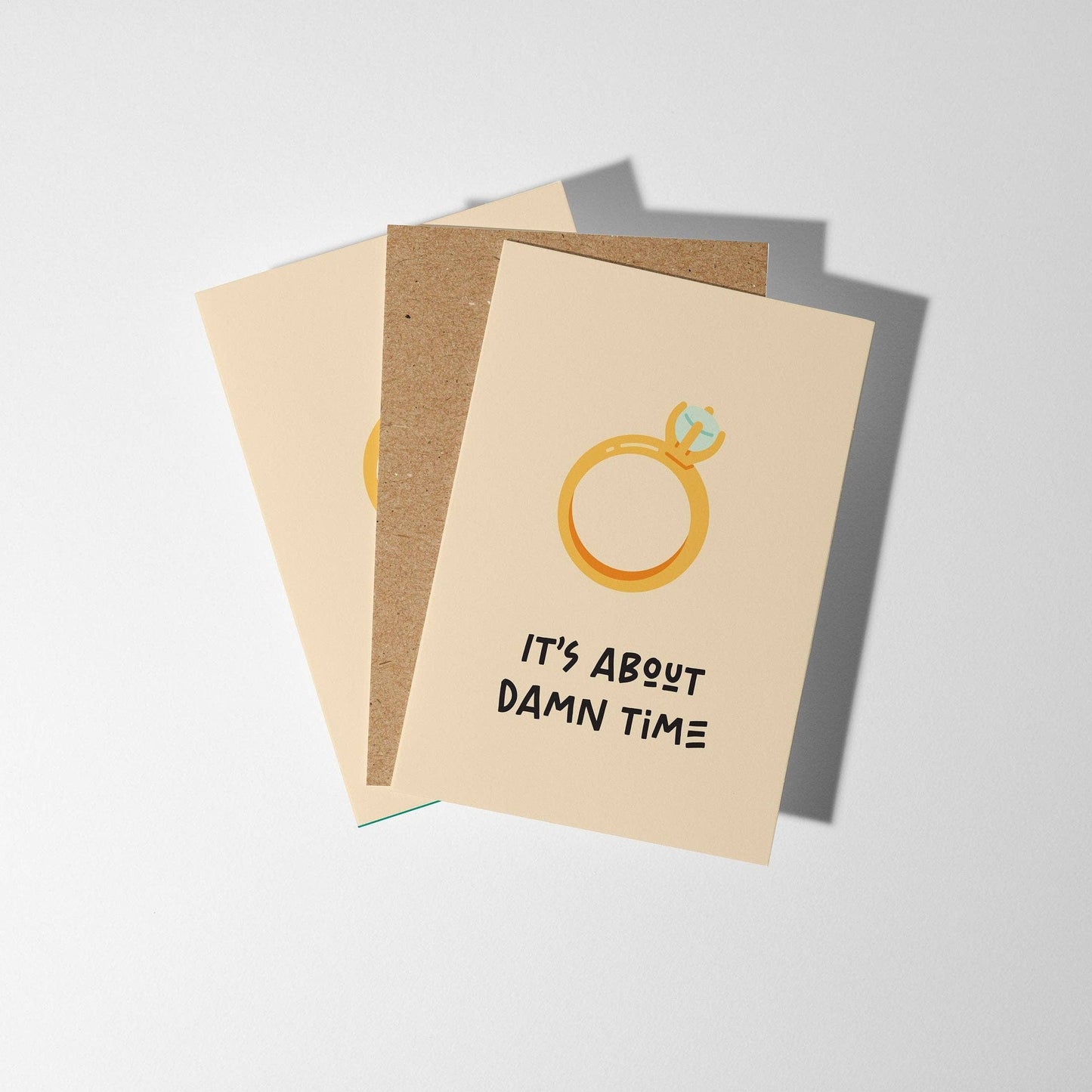 It's About Time Engagement Card