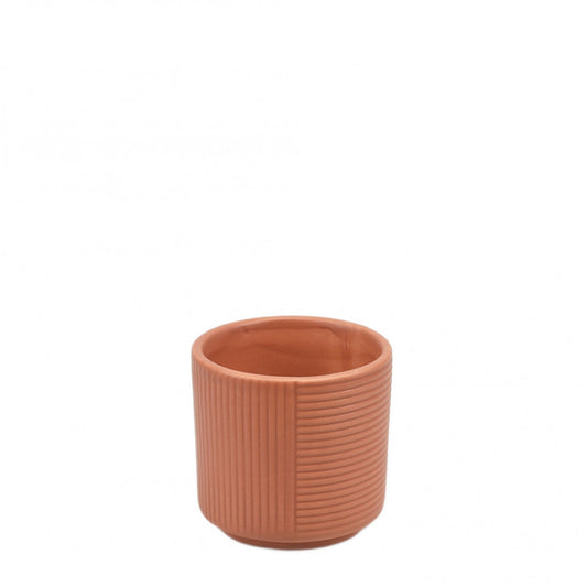 Ceramic Pot Groove D7*H7cm