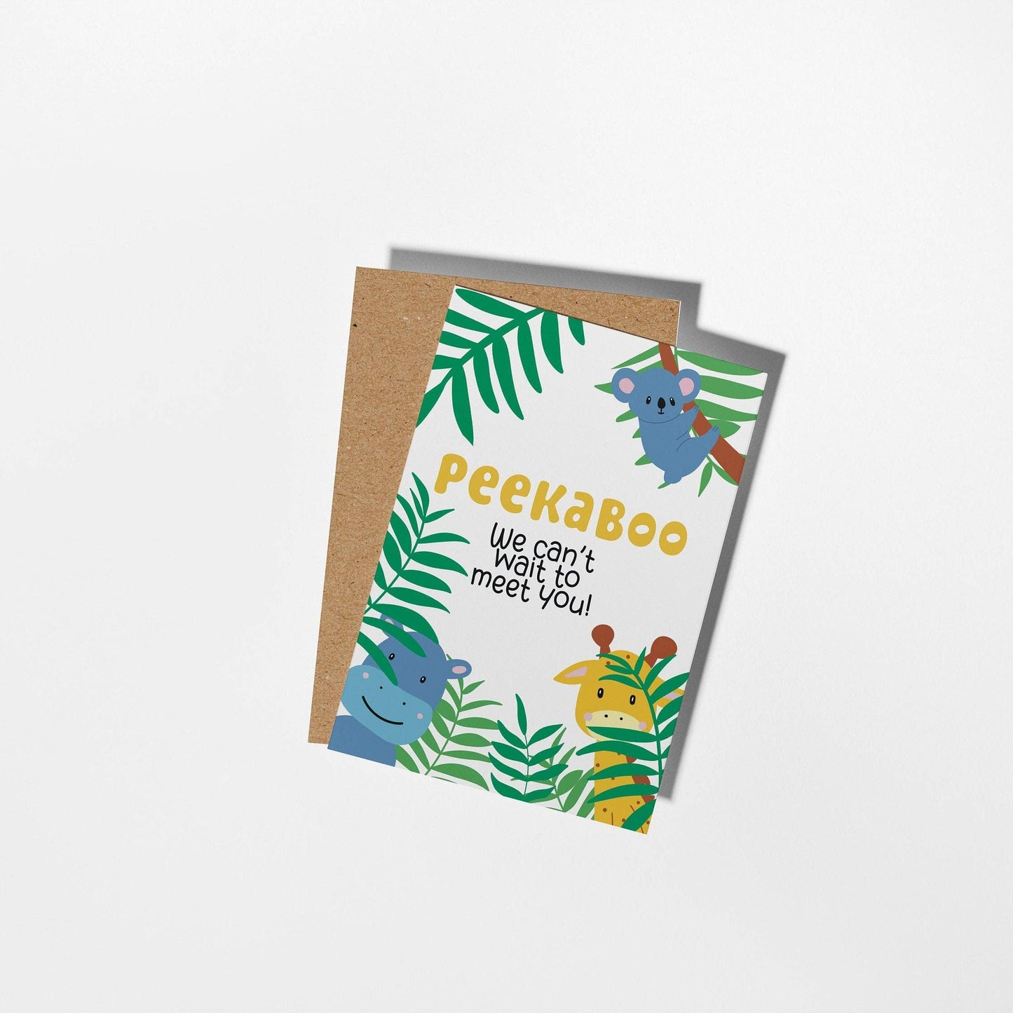 Peekaboo Can't Wait to Meet You Card
