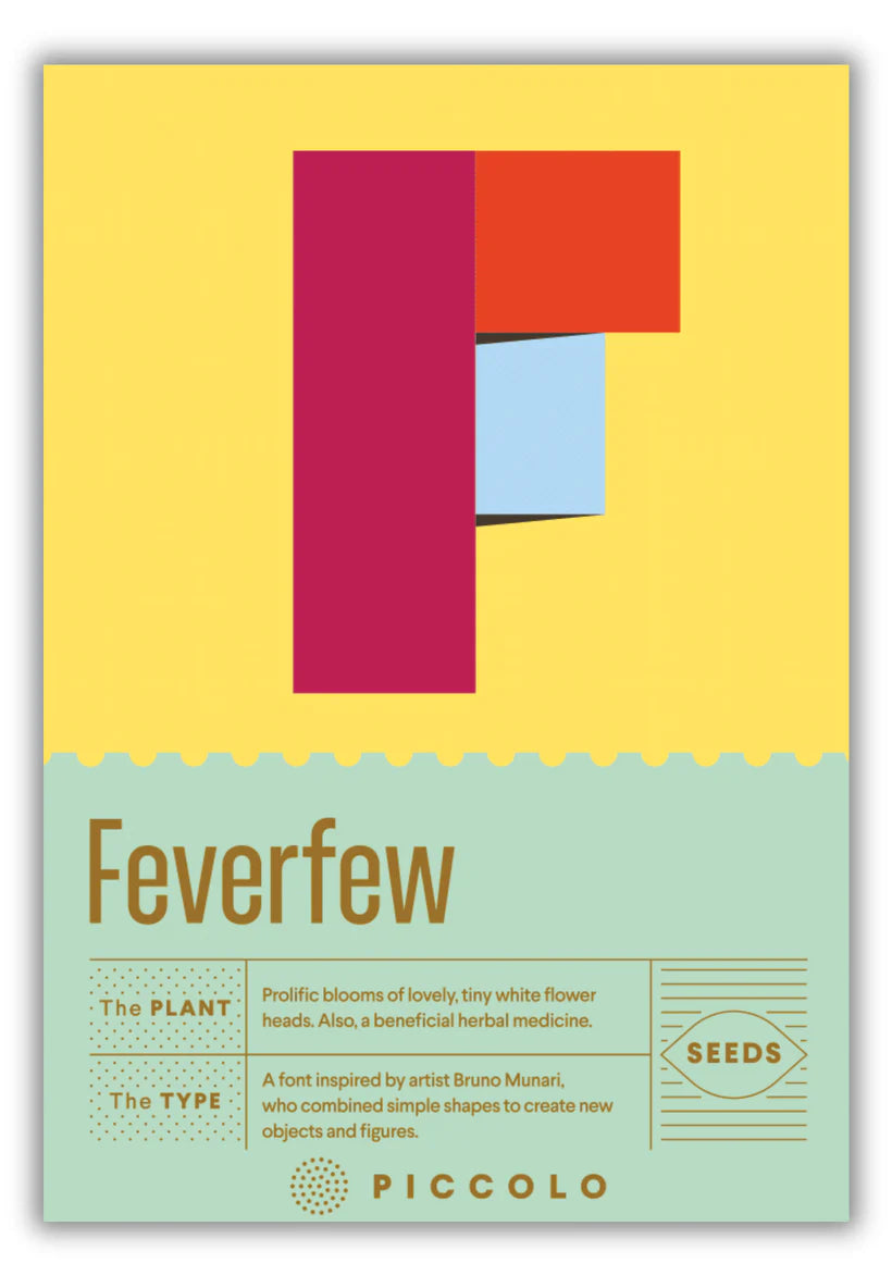 Flower Seeds Botanical Alphabet Collection