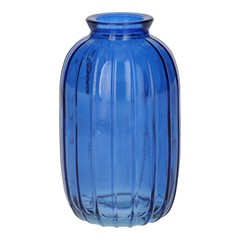 Glass Vase Carmen d4/7xh12 cobalt blue