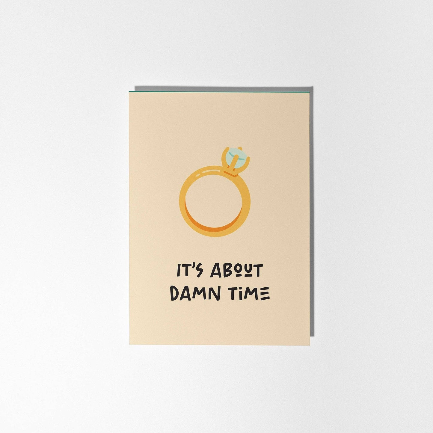 It's About Time Engagement Card