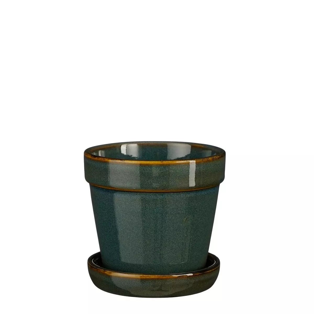 Clint pot with saucer