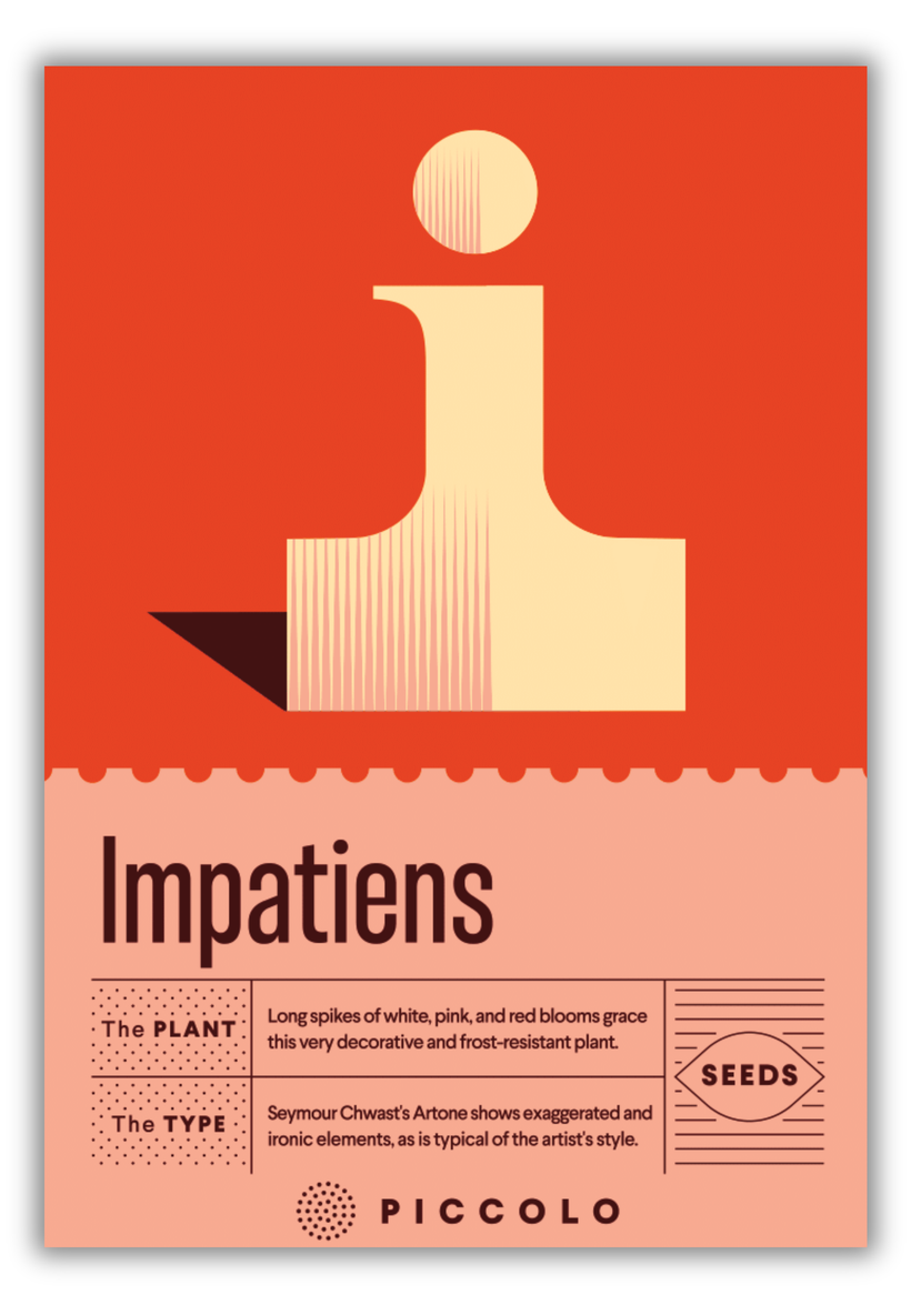 Flower Seeds Botanical Alphabet Collection