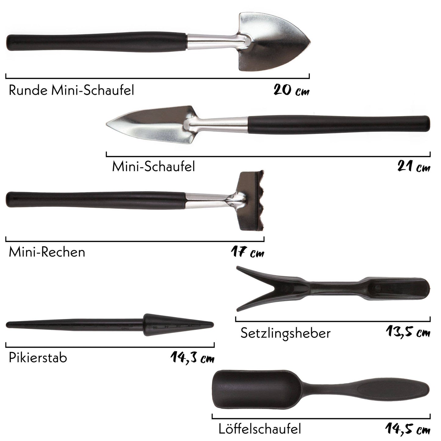 HappySeed bonsai tool set 13 pieces (+bag)