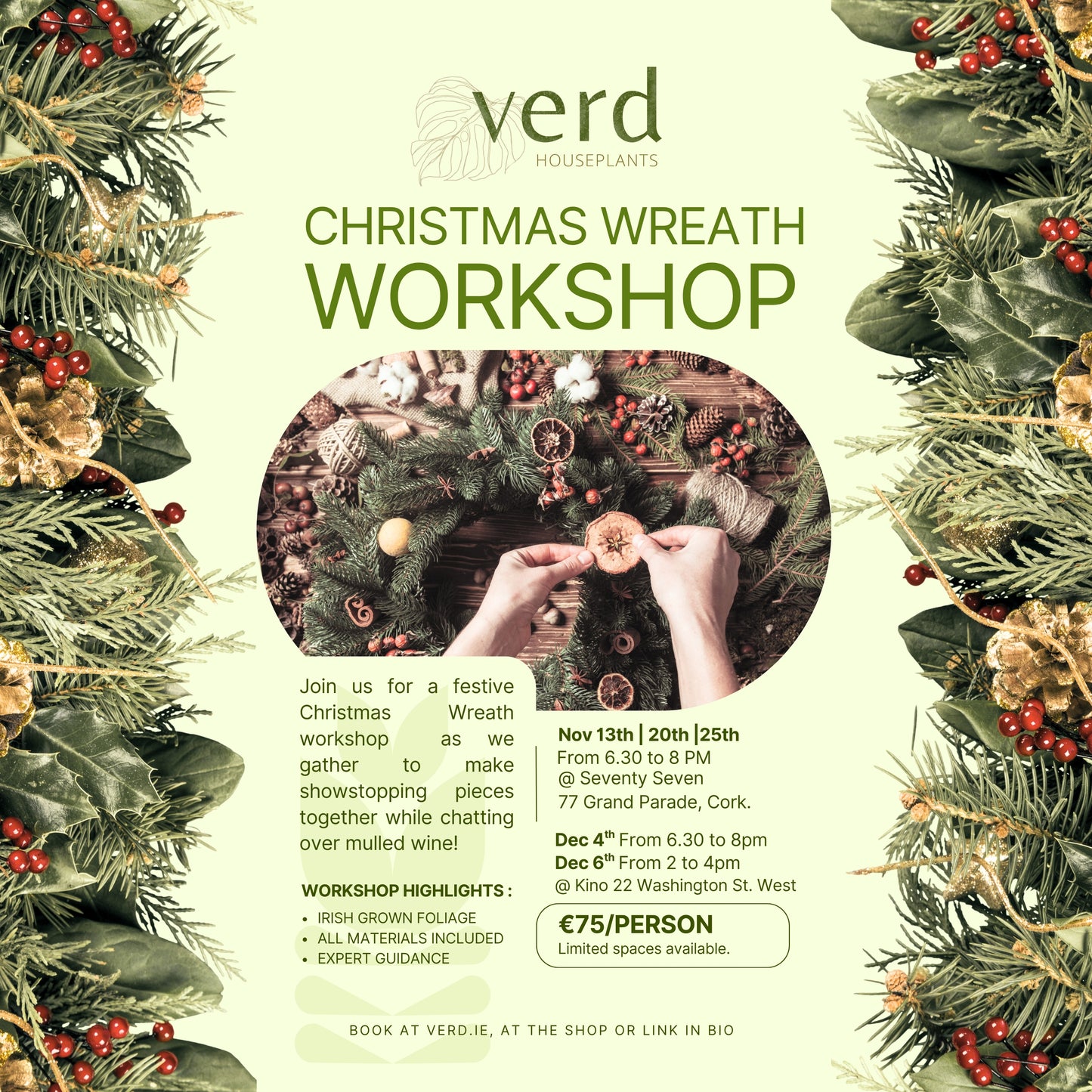 Christmas Wreath Workshop