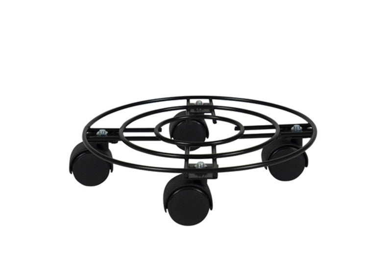 Flower pot Wheels Trolley black D26 H6