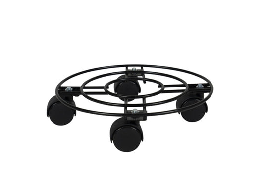 Flower pot Wheels Trolley black D26 H6