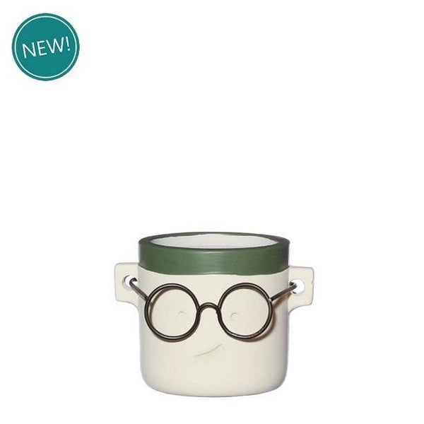 Ceramic Pot with glasses
