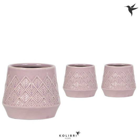 Ceramic Bohemian Pink 9cm