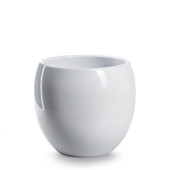 Ceramic Pot Bowl White Ø15 H12,5