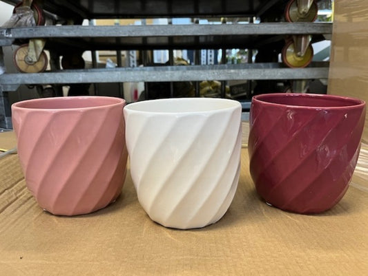 Ceramic Twisted Pink Mix