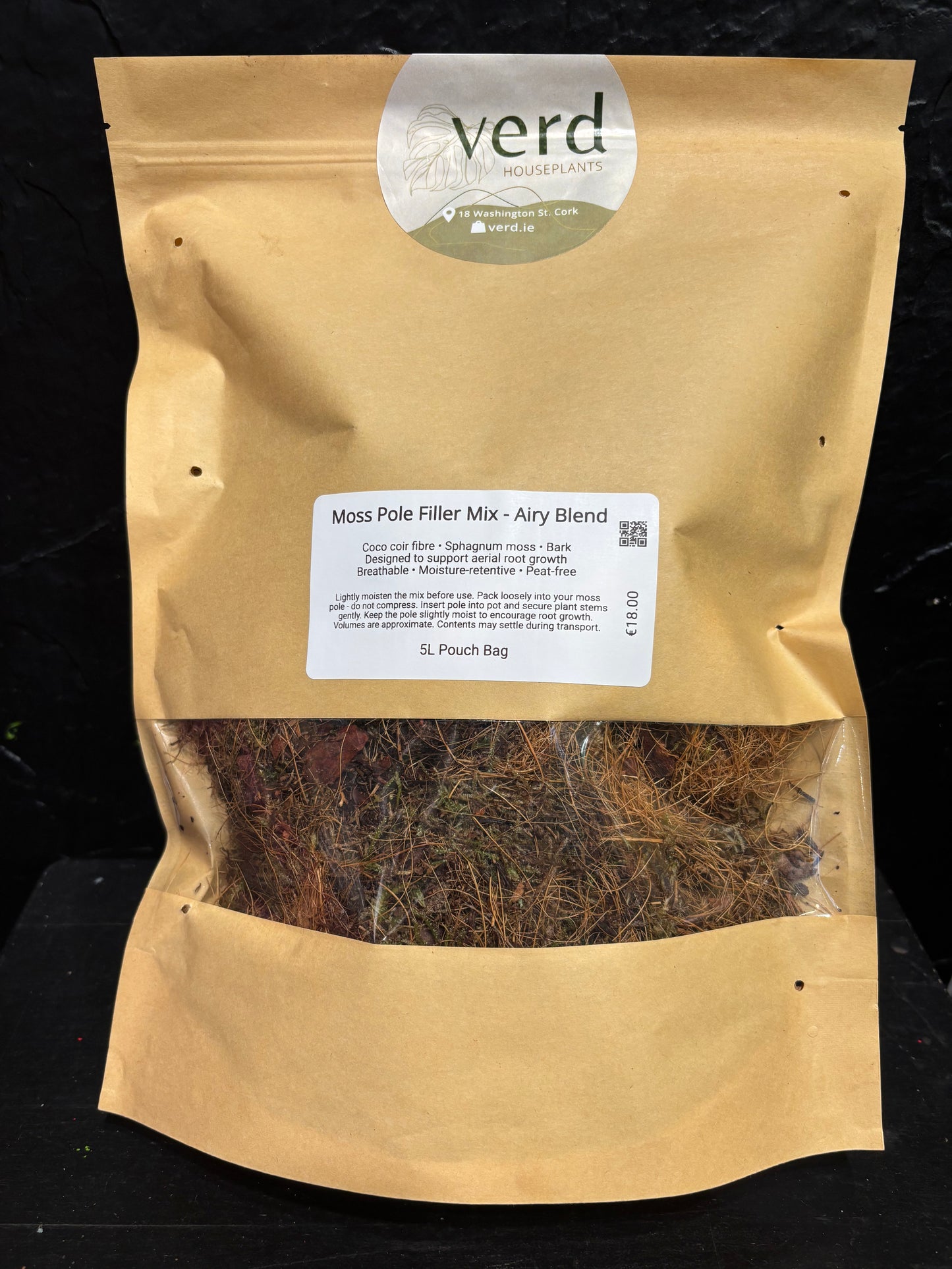 Moss Pole Filler Mix - Airy Blend for Climbing Plants
