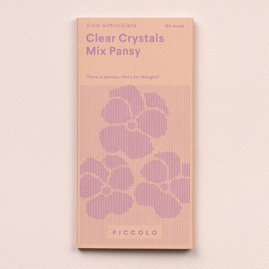 Seeds Pansy Crystal Clear