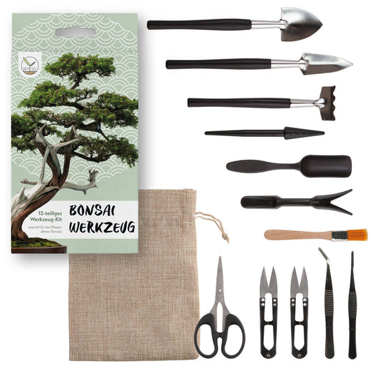 HappySeed bonsai tool set 13 pieces (+bag)