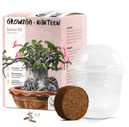 Grow2Go - DESERT ROSE SEEDS - Starter Kit Growing Set