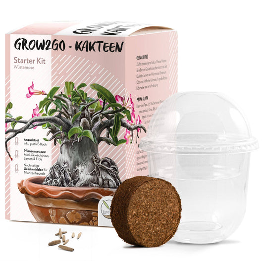 Grow2Go - DESERT ROSE SEEDS - Starter Kit Growing Set