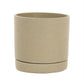 Pot Poly Cylinder Green 14cm