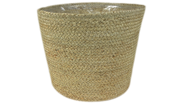 Bergen Jute Natural Lined Basket