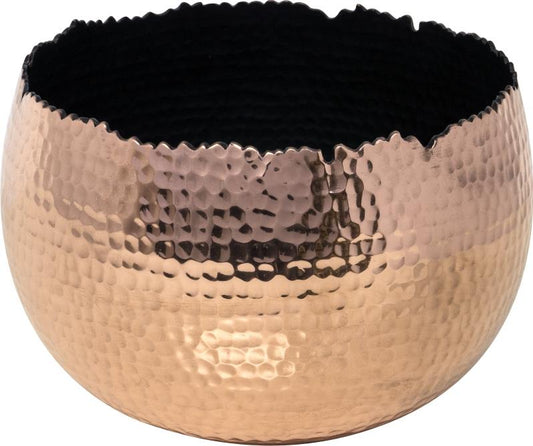 Hammered Bowl - Copper and Black