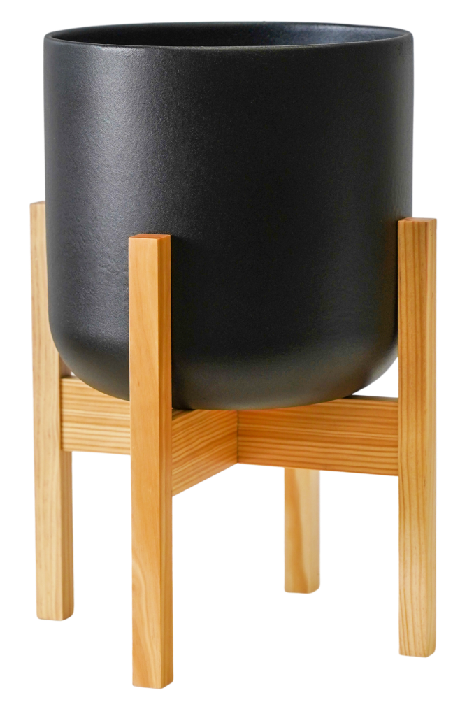 Lisbon Pot and Stand Anthracite