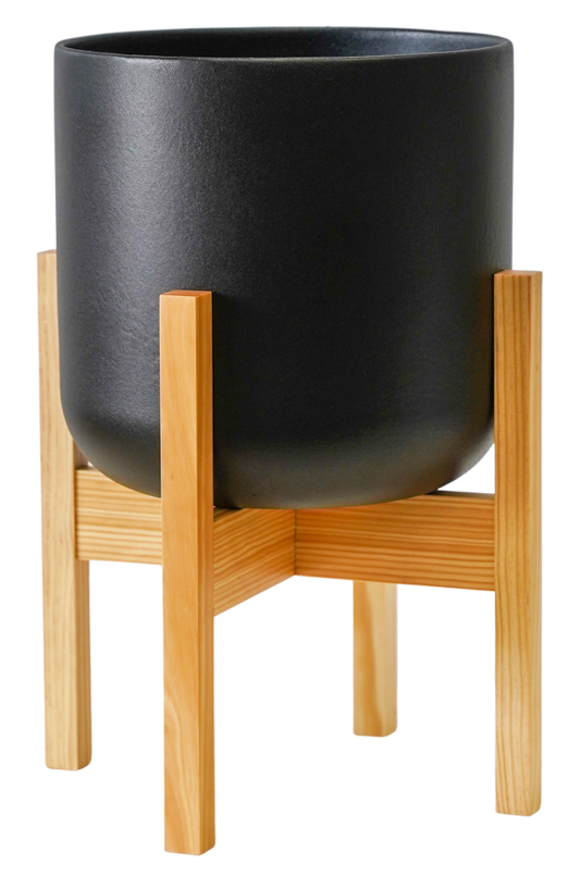 Lisbon Pot and Stand Anthracite