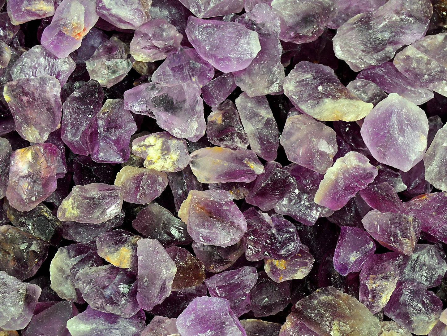 Raw Amethyst Crystal (Brazil) - (250g Lot) - (14-16 Pcs)
