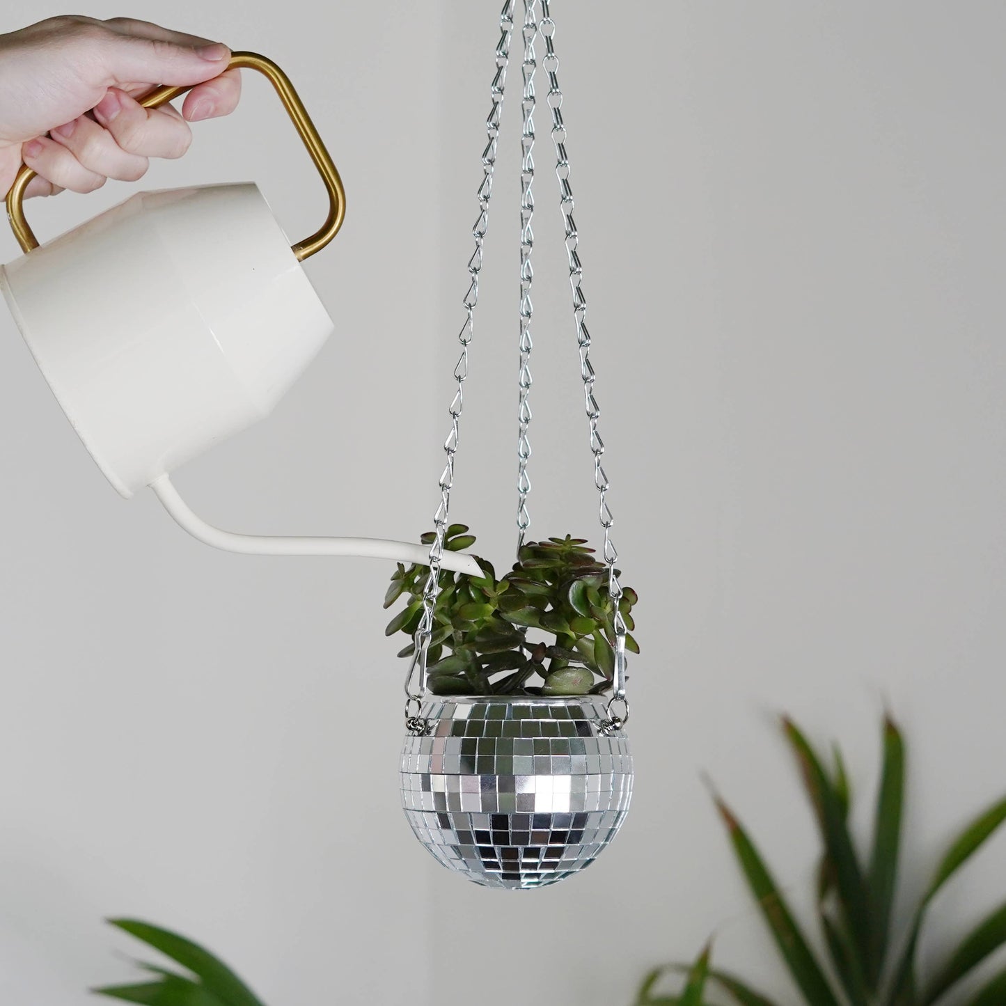 Disco Ball Hanging Planter (4in)