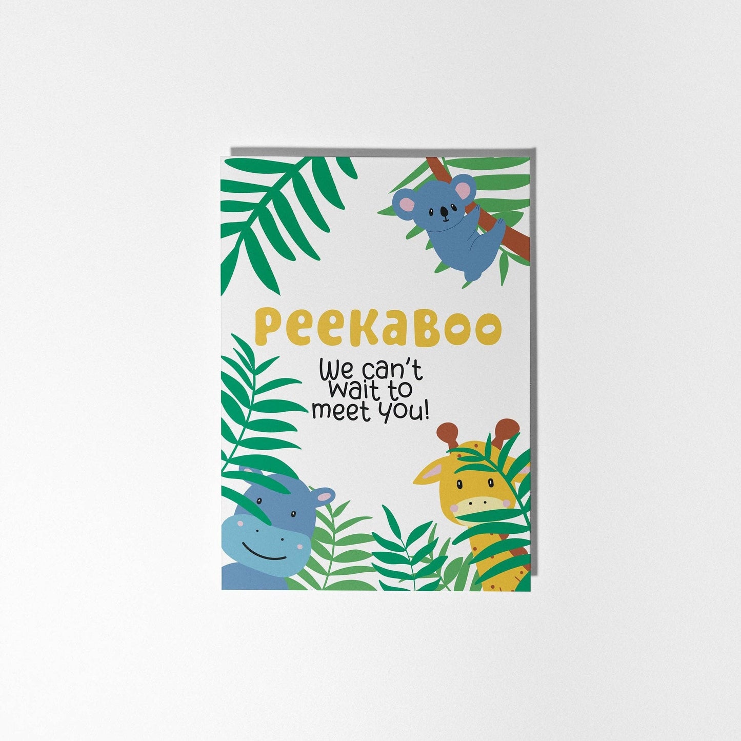 Peekaboo Can't Wait to Meet You Card