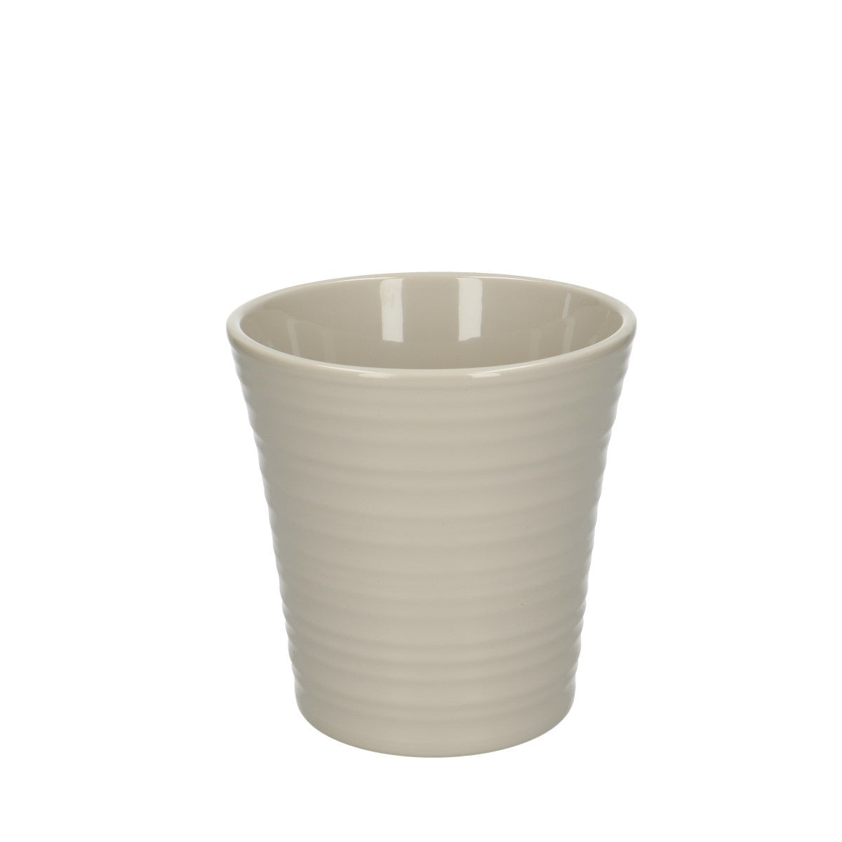 Pot Ceramic Phal Ribbed