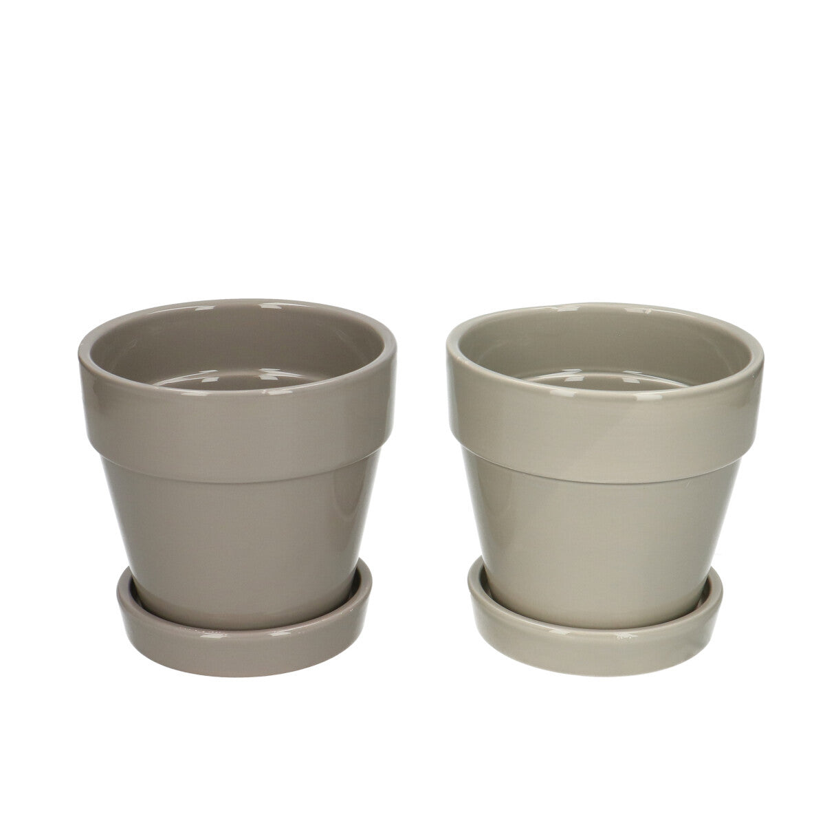 Shanti Ceramic Pot + Saucer 10.5*10cm