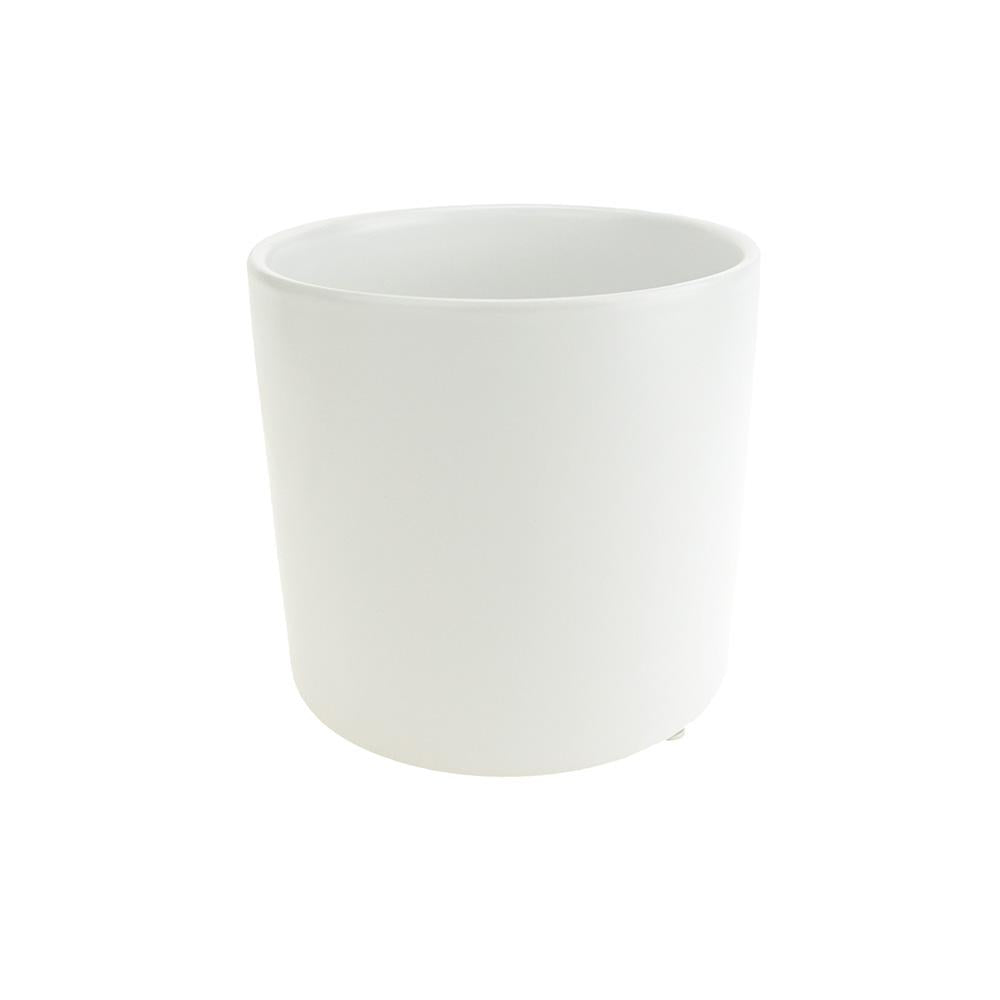Ceramic Pot Cilinder White 10*10cm
